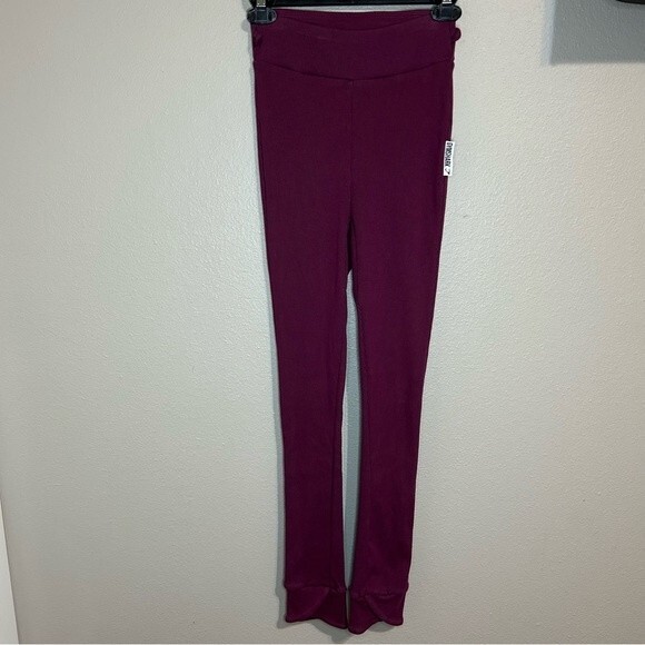 Gymshark Slounge Ribbon Bottoms ribbed athletic leggings women's size small - Picture 1 of 11